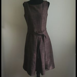 Merona midi brown dress with belt
